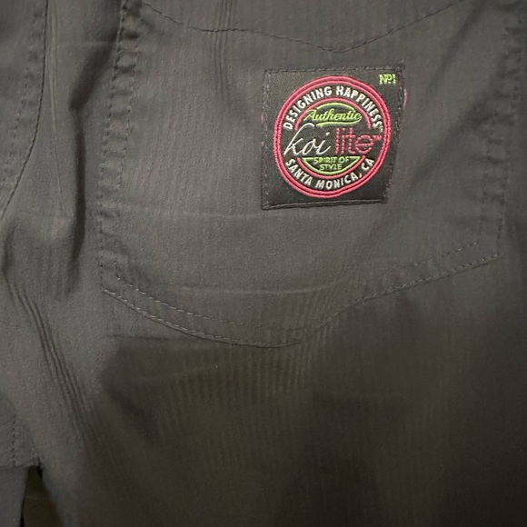 Koi Lite XS Petite Slim Fit Scrub Pants Gray - Picture 3 of 6
